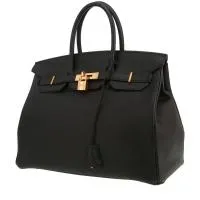 Сумка Hermès Birkin 35 см из черной кожи тогого