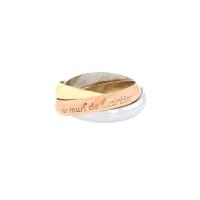 Кольцо Cartier Trinity "les Must de Cartier", средняя модель, 3 золота, размер 51