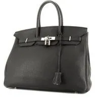 Сумка Hermès Birkin 35 см из черной кожи тогого
