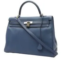 Сумка Hermès Kelly 35 см из синей кожи тогого