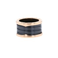 Кольцо Bulgari B.Zero1 из розового золота и керамики