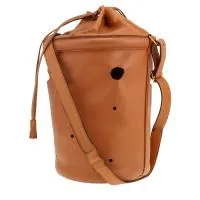 Сумка Hermès Mangeoire из коричневой кожи