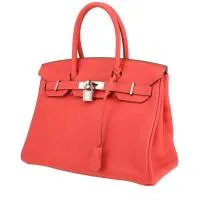 Сумка Hermès Birkin 30 см из кожи клеменс джайпурского розового тауриллона