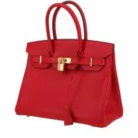 Сумка Hermès Birkin 30 см из красной кожи эпсома Casaque