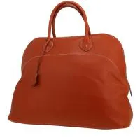 Дорожная сумка Hermès Bolide Relax из телячьей кожи желтого цвета Sikkim