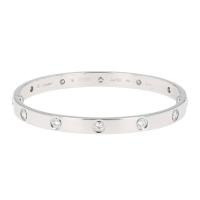Браслет Cartier Love 10 из белого золота с бриллиантами