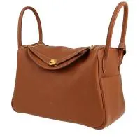 Сумка через плечо Hermès Lindy 34 см из золотистой кожи тогого