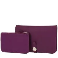 Кошелек Hermès Dogon из фиолетовой кожи тогого Anemone