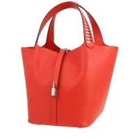 Сумка Hermès Picotin Lock из красной кожи эпсома