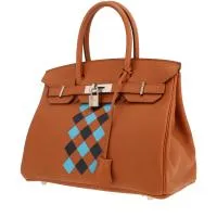 Сумка Hermes Birkin 30 см из кожи Swift золотистого цвета