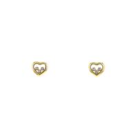 Пара серег Chopard Happy Diamonds из желтого золота с бриллиантами