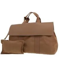 Сумка Hermès Valparaiso из канвы и кожи с этапом.