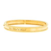 Браслет Van Cleef & Arpels Perlée Signature из желтого золота, размер M