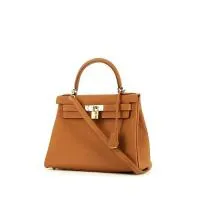 Сумка Hermès Kelly 28 см из кожи тогого золотого цвета
