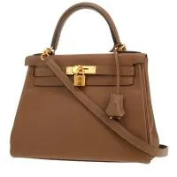Сумка Hermès Kelly 28 см из кожи Evergrain в этупе