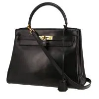 Сумка Hermès Kelly 28 см из черной кожи