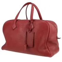 Дорожная сумка Hermès Victoria - Дорожная сумка из бордовой кожи тогого