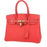 Сумка Hermès Birkin 30 см из кожи эпсома Rose Lipstick