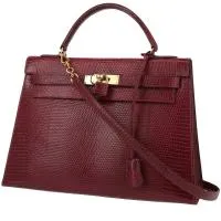 Сумка Hermès Kelly 32 см цвета красной ящерицы H