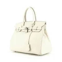 Сумка Hermès Birkin 30 см из кожи эпсома белого цвета