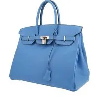 Сумка Hermès Birkin 35 см из кожи эпсома Bleu Paradis