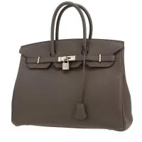 Сумка Hermès Birkin 35 см из кожи тогого Серый слон