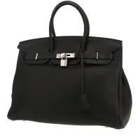 Сумка Hermès Birkin 35 см из черной кожи тогого