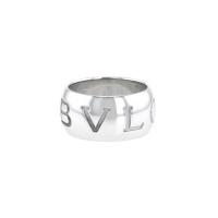 Кольцо Bulgari Monologo из белого золота