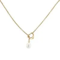 Колье Tiffany & Co Open Heart из желтого золота и жемчуга