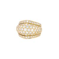 Кольцо Cartier Нигерия из желтого золота с бриллиантами