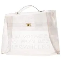 Пластиковая сумка Hermès Kelly из прозрачного винила