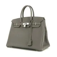 Сумка Hermes Birkin 35 см из кожи тогого оловянно-серого цвета