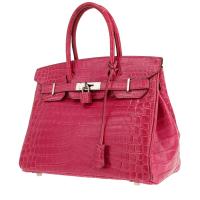 Сумка Hermès Birkin 30 см из нилотского крокодила Роза Шехерезада
