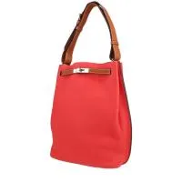 Сумка Hermès So Kelly из кожи Taurillon Clémence Jaipur розового и золотого цвета.