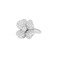 Кольцо Van Cleef & Arpels Cosmos, маленькая модель, из белого золота с бриллиантами