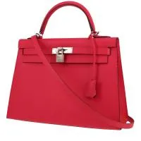 Сумка Hermès Kelly 32 см из розовой кожи эпсома