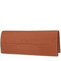 Клатч Hermès Shadow из кожи Swift золотистого цвета