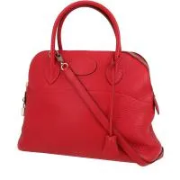 Сумка Hermès Bolide 31 см из красной кожи тогого Casaque