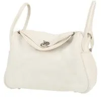 Сумка Hermès Lindy 30 см из кожи тогого белого цвета