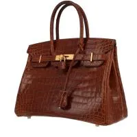 Сумка Hermès Birkin 30 см из коричневого цвета крокодила Niloticus