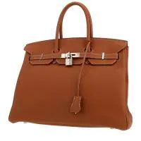 Сумка Hermès Birkin 35 см из кожи тогого золотого цвета