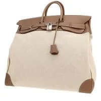 Дорожная сумка Hermès Haut à Courroies - Дорожная сумка из кожи этуп и канвы H