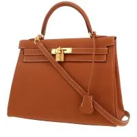 Сумка Hermès Kelly 32 см из кожи тогого золотого цвета