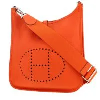 Сумка через плечо Hermès Evelyne III из оранжевой кожи тогого