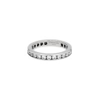 Обручальное кольцо Tiffany & Co из платины и бриллиантов в оправе