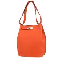 Сумка Hermès So Kelly из оранжевой кожи Taurillon Clémence Poppy
