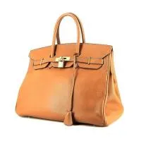 Сумка Hermès Birkin 35 см из кожи эпсом золотого цвета