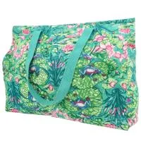 Сумка-шоппер Hermès из зеленой парусины