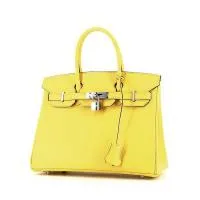 Сумка Hermès Birkin 30 см из кожи цвета эпсом неаполитанского желтого цвета