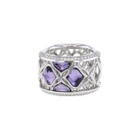Кольцо Chopard Imperiale из белого золота с аметистами и бриллиантами